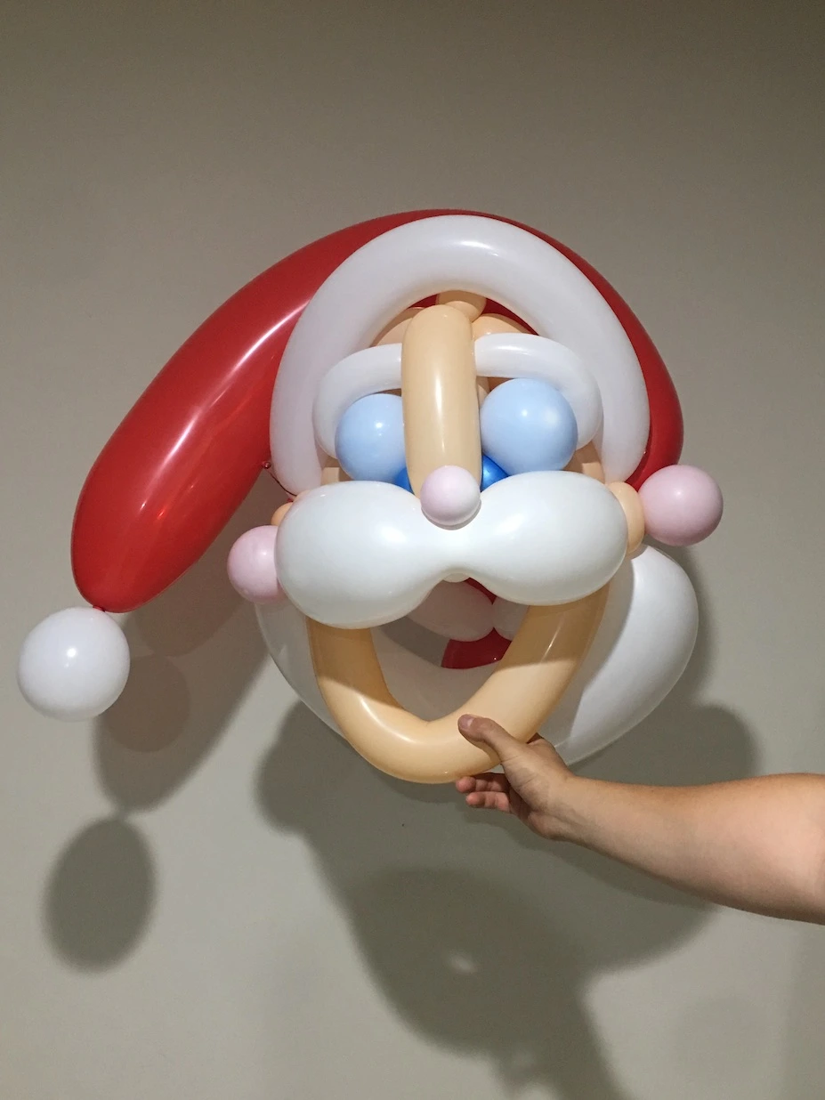 big santa balloon mask